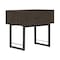 Armen Living Marquis 1 Drawer Oak Wood Nightstand with Black Metal Legs LCMULAGR - alternate 2
